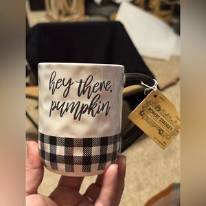 Robert Stanley White & Black 'Hey There, Pumpkin' Ceramic Coffee Mug